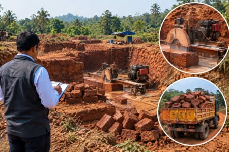 Illegal laterite stone extraction detected in Quepem